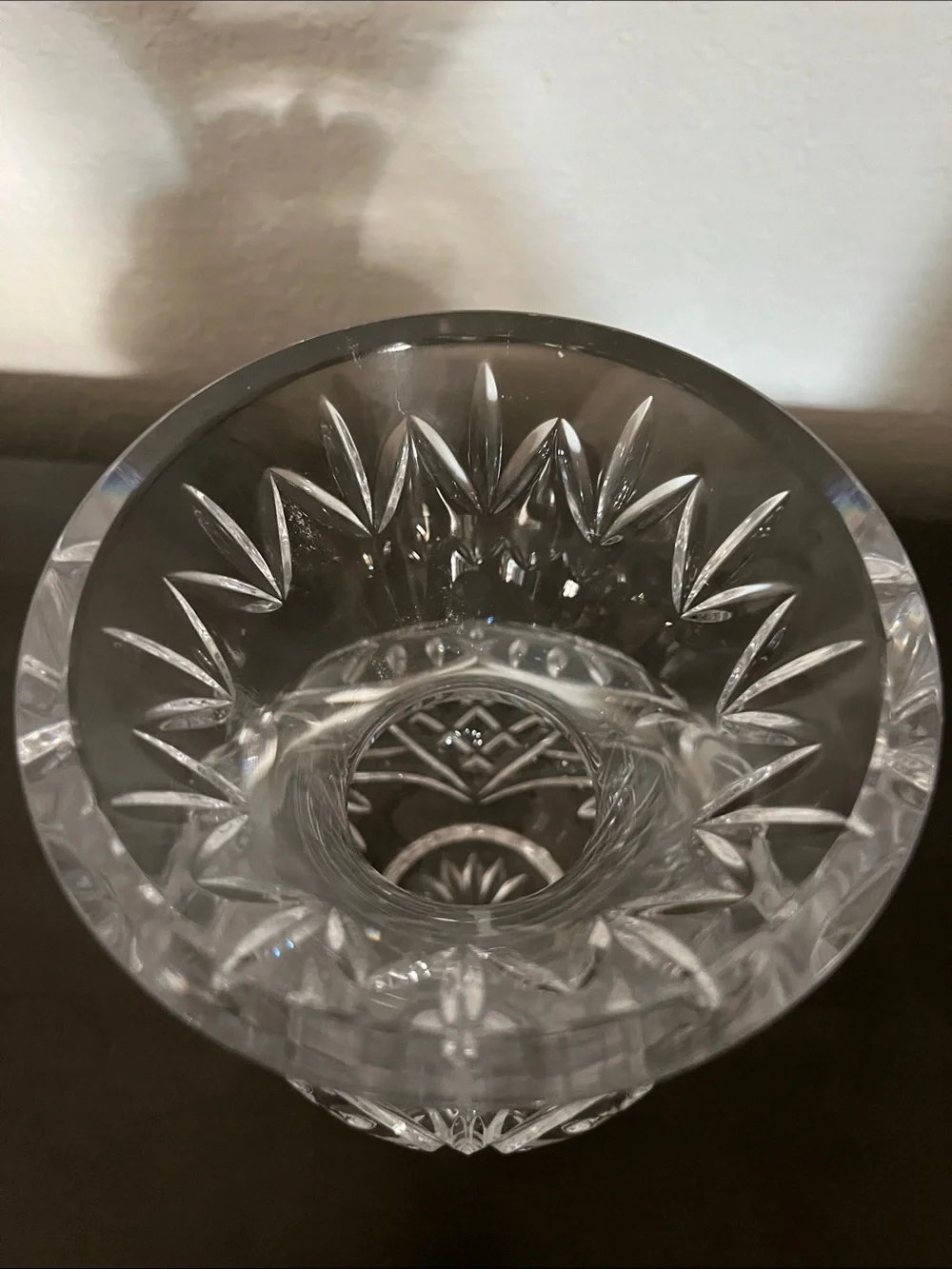 Waterford Clear Cut Crystal Vase - Elegant Home Accent
